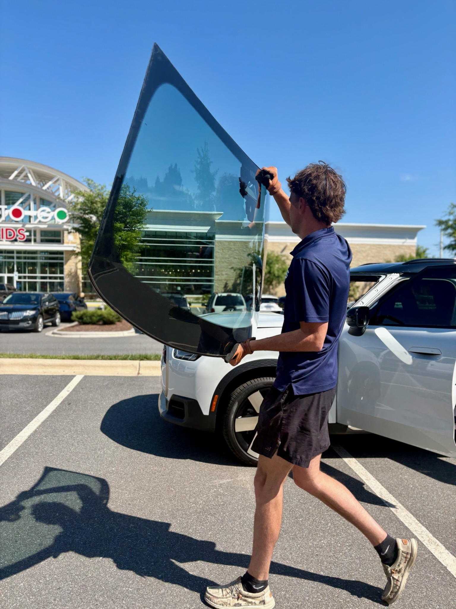 Rear window defroster grid check Concord NC after back glass replacement